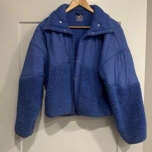 FP Movement by Free People Blue Teddy Jacket